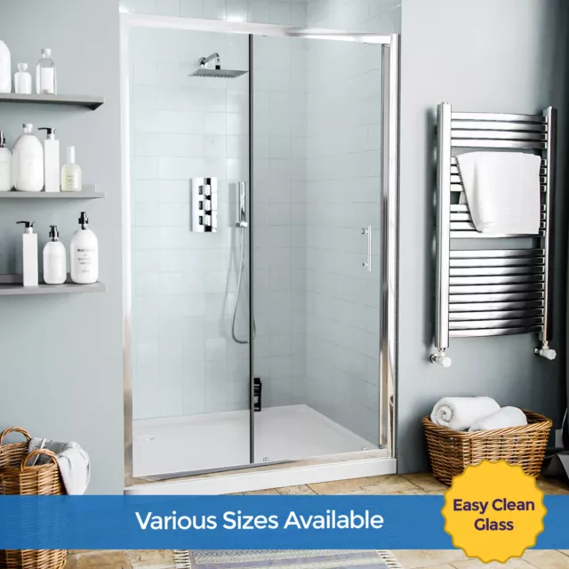 WALK IN SHOWER Enclosure Sliding Door Glass Screen Panel Cubicle