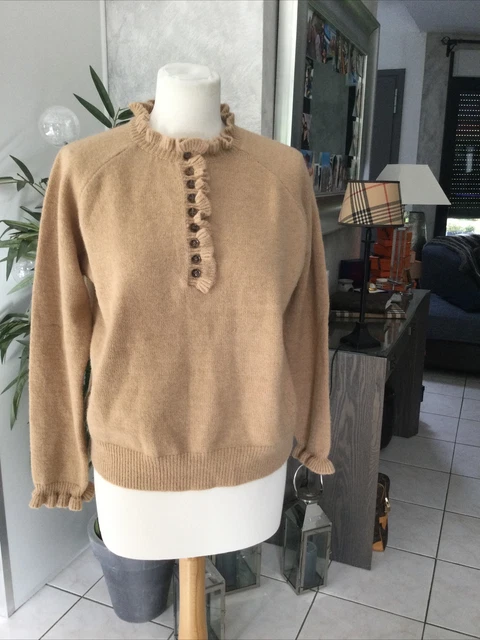 Pull Zara Perlé Beige - Taille M/L, Occasion En Très Bon état