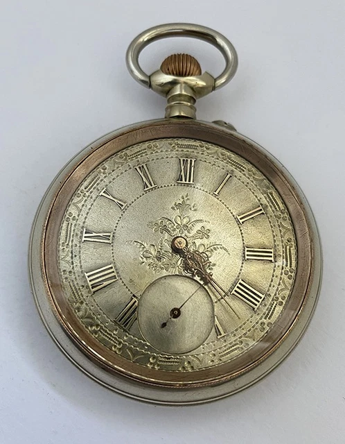 Montre à Gousset Ancienne Clé Constant St Leonard - Argent Massif - Occasion Vintage