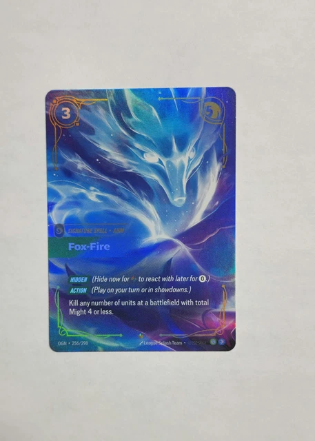 RIFTBOUND TCG LEAGUE Of Legends Origins Epic Fox Fire 256/298 NM Card ...