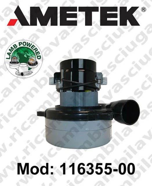 Moteur D'aspiration Ametek MOMO40006 - Pour Autolaveuse Et Aspirateur SOTECO - Neuf