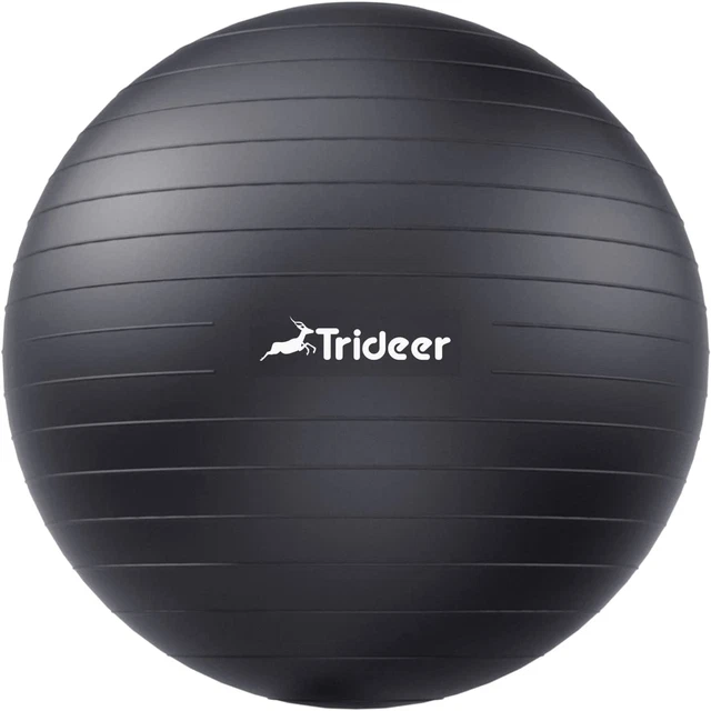 Extra Thick Yoga Ball Exercise Ball, 5 Sizes Ball Chair, Heavy Duty Swiss Ball f