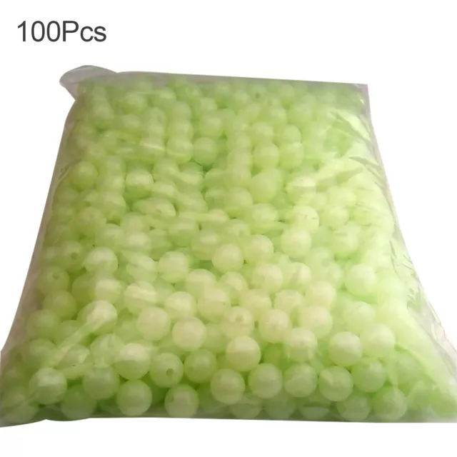100pcs/bag Fishing Beads Durable Waterproof Fishing Floating Beads Solid Co 12mm 2