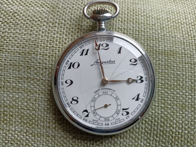 Orologio Uomo da Tasca Acciaio e Bianco 11567PMET