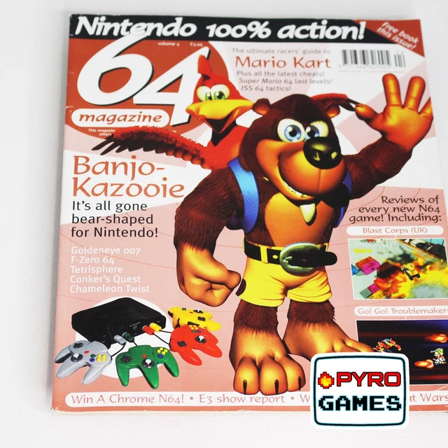 64 MAGAZINE 1997 Issue 4 BanjoKazooie £10.95 PicClick UK