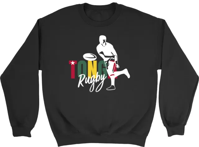 Tonga Rugby Kids Sweatshirt Supporters Fans World Cup Boys Girls Gift Jumper