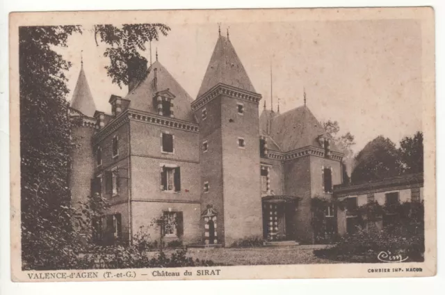 CPA 82 - VALENCE-d'AGEN - CHÂTEAU DU SIRAT (TARN-ET-GARONNE) - ÉCRITE