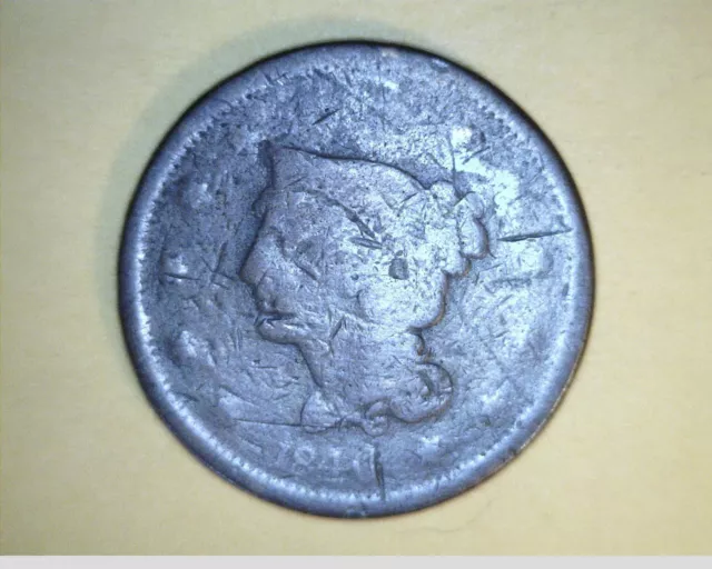 1840 US Large Cent, Low  Grade Copper (US-2714)