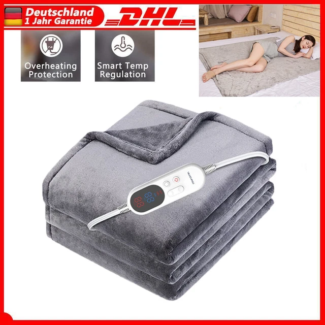 1 Personen Heizdecke Heizmatte Elektrische Heizdecke Kuscheldecke Wärmedecke