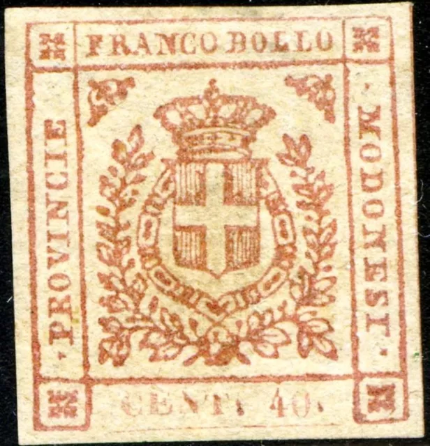 53/ 63 - Governo Provvisorio - Cent. 40 carminio brunas