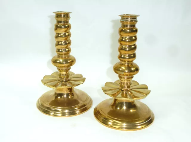 Candelero Candelabro Bronce Dinamarca Um 1850