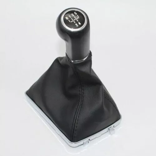 Fits Vauxhall Opel Astra H Mk5 Gear Shift Stick Knob 5 Speed Pu Leather + Gaiter 2