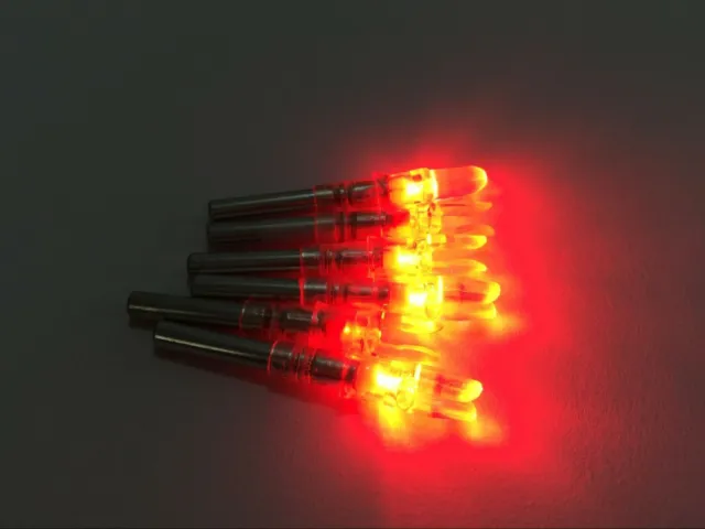 6PK string activated lighted led arrow nocks for ID6.2mm archery compound shaft
