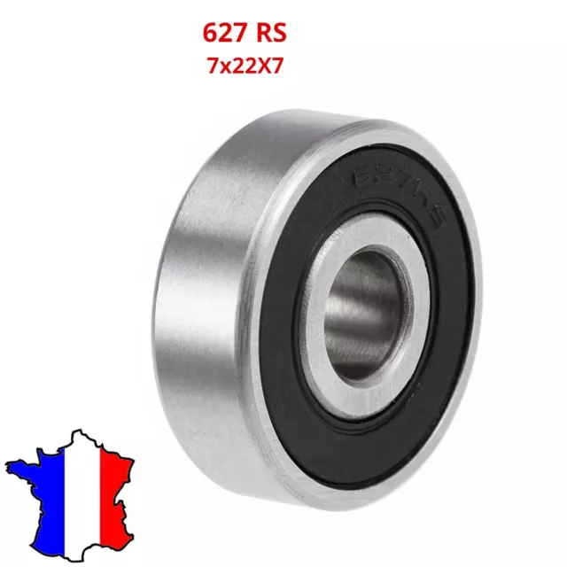 Roulement à billes 627-2RS 7x22x7 mm haut de gamme - Acier 627RS 7*22*7