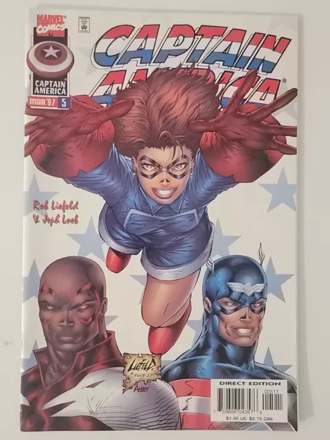 Captain America Vol 2 #5 Marvel Comics 1997 Rob Liefeld Bucky Heroes Reborn