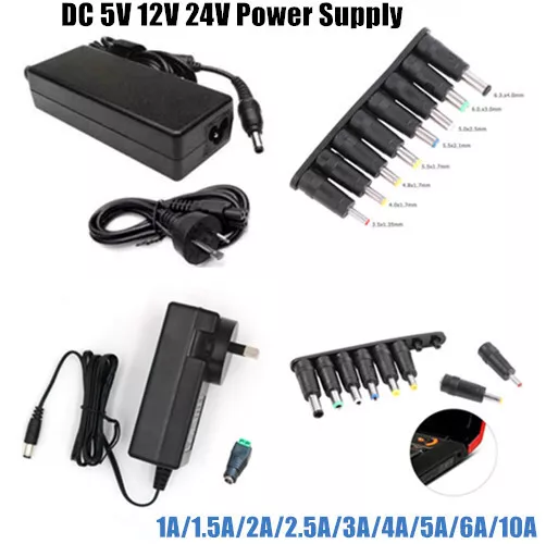 DC 5V 12V 24V 1A 2A 3A 4A 5A 6A 10A Power Supply Transformer Adapter For LED