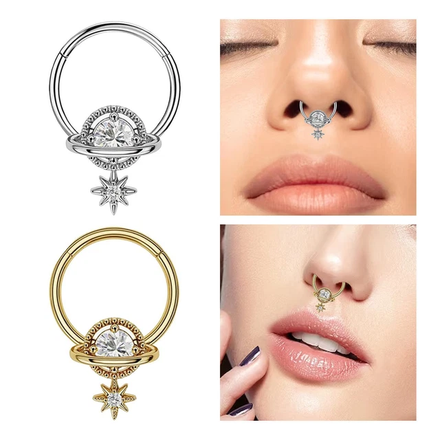 Nasenringe, Hoop Form, hypoallergen, Piercings, Schmuck, Nasenstecker, Mädchen