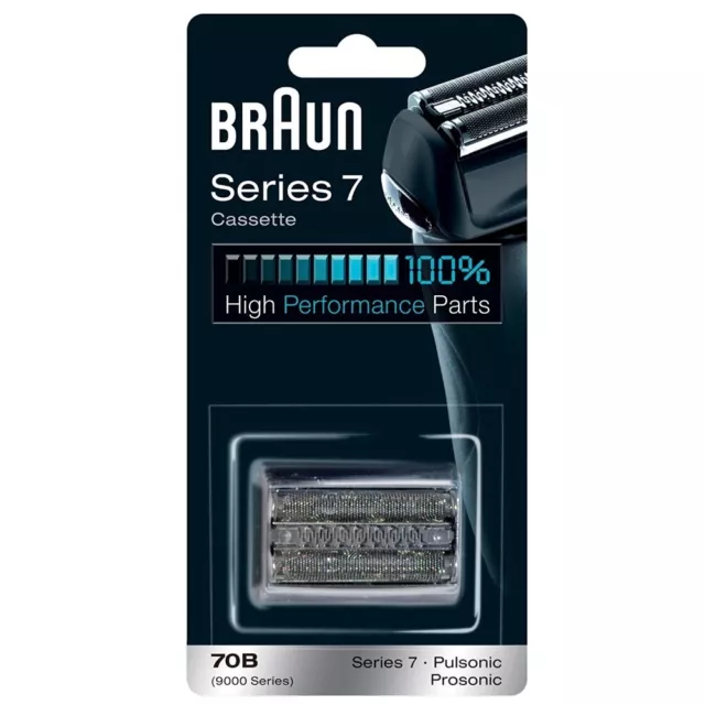 BRAUN Kombipack 70B Pulsonic Scherkopfkassette Series7 Scherteile 70 B BLACK