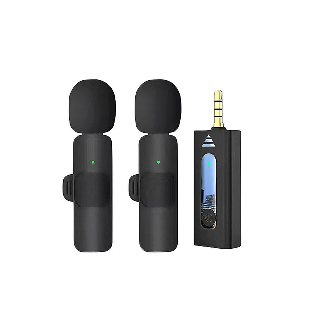Mini Wireless Lavalier Microphone For Phone Android iPhone Vlog Live Stream Mic