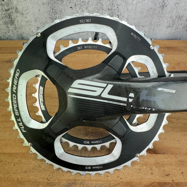 Componenti Trasmissione Guarnitura SunRace FCM800 Per Bici 175mm - Compatibile 10-12 Velocità - Colore Nero Guarnitura Bici