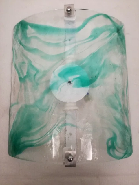 Murano lampada da parete applique modernariato anni 70/80