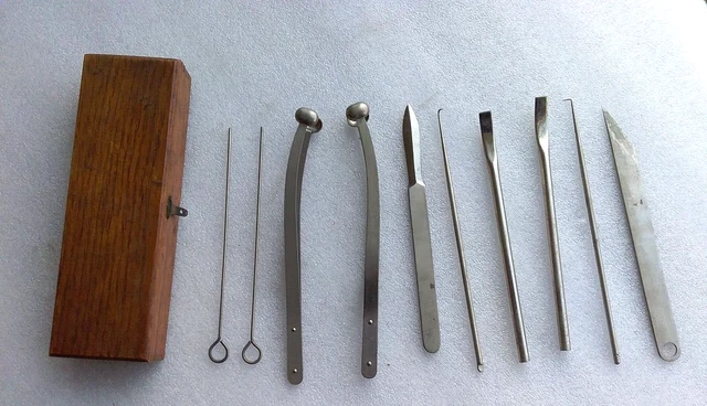 Antique George Pilling & Son Veterinary Surgical Tool Set or  Sculpting Tools