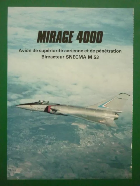 5/1979 Pub Dassault Breguet Aviation Super Mirage 4000 Snecma M.53 French Ad