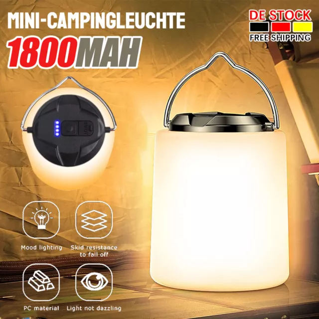 LED Solarleuchte Outdoor Camping Lampe USB Aufladbar Laterne Akku Zelt Licht NUE