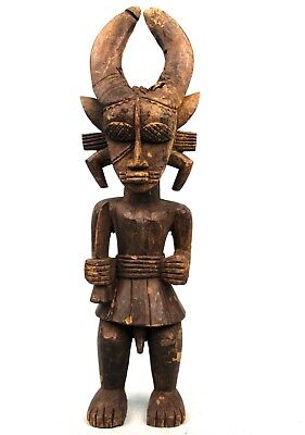 Art African Arts First - Statue Fetish Dancer Koulango Kulango - 38 CMS
