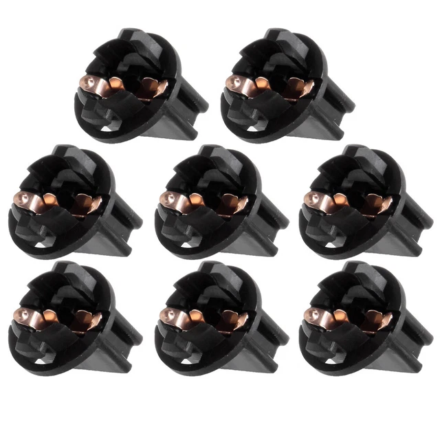 8pc Instrument Panel Dashboard Cluster Bulbs 194 168 T10 Wedge 1/2" Twist socket