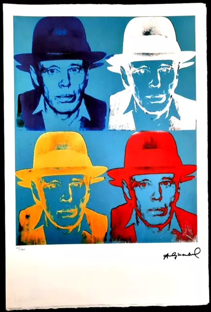 Andy Warhol - Joseph Beuys  - 57x38  - Limitierte Auflage Nr. 62/100