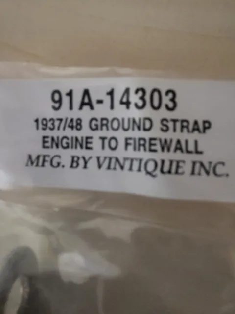 1937-1948 Ford Engine Ground Strap