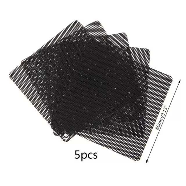 80mm Computer Chassis Filter Mesh PC for Case Fan Dustproof Cover PVC Fil