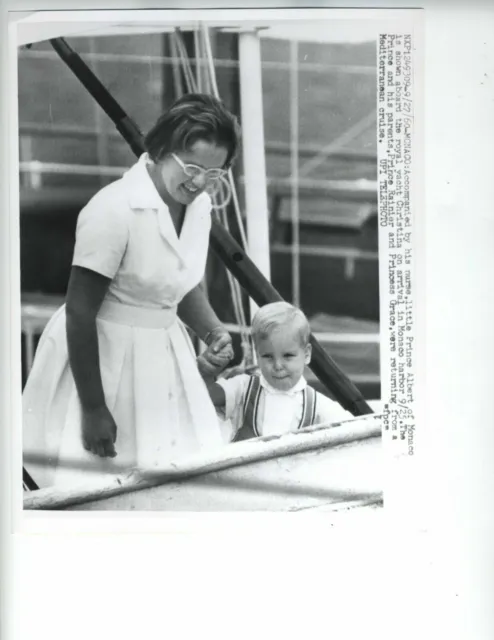 Prince Albert Ii Monaco 1960 Original Photo Vintage Grimaldi  Son Princess Grace