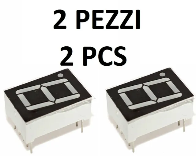 2PZ Display LED 7 Segment Red Common Anode 1 Amount Number 0,56 Arduino