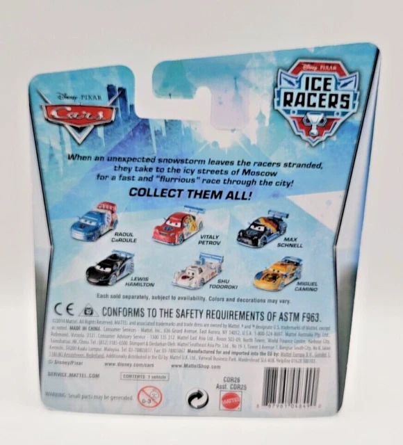DISNEY/PIXAR CARS ICE Racers 1:55 Scale Diecast Vehicle Lightning ...
