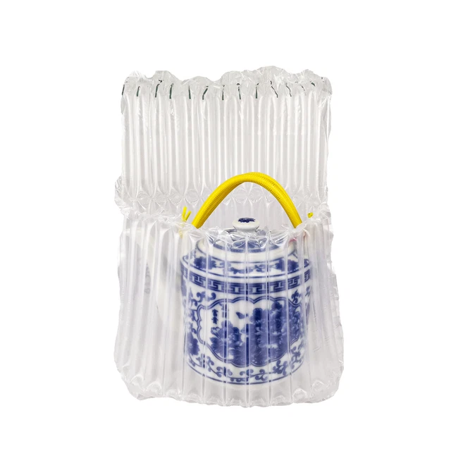 Plastic Bubble Packaging Inflatable Air Tube End Cap Wine Bottle up to 5.5"
