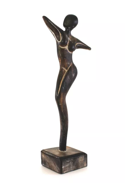 Wooden Handmade Abstract Tango Dancer Sculpture Statue Art Home Decor Figurine