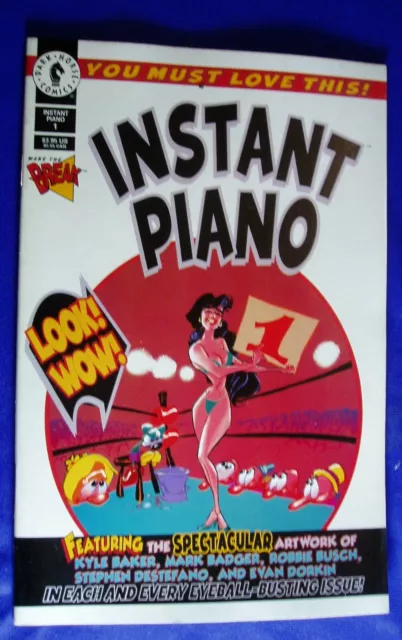 Instant Piano 1, 3, 4. Evan Dorkin et al. underground / alternative LOT. vfn/nm