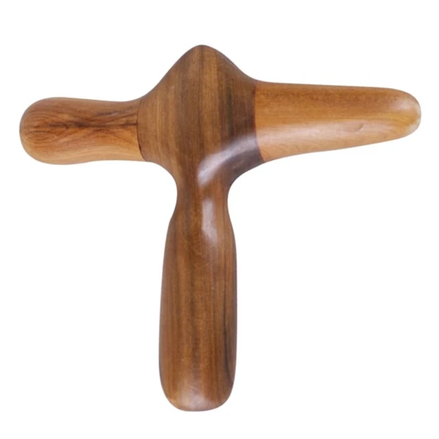 Strumento massaggio ai piedi bastoncini di legno a mano, piede e viso massaggio completo S6H9