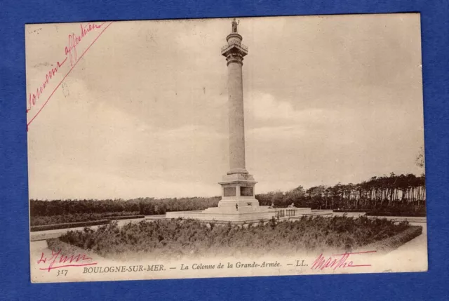 Fa * CPA  / Carte Postale :  Boulogne-sur-Mer -> La Colonne de la Grande-Armée