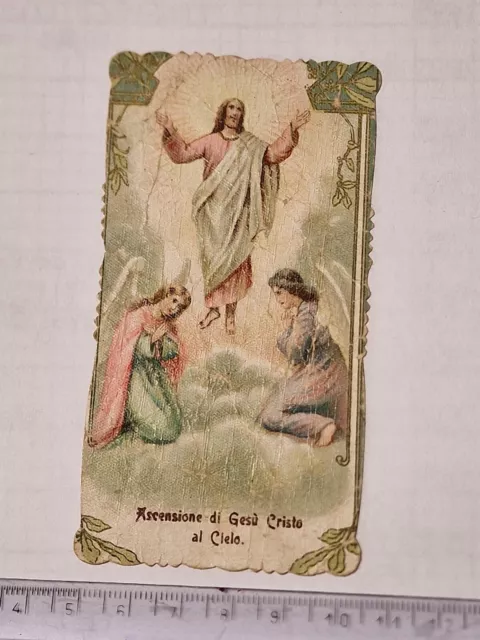 Santino Holy Card fustellato Ascensione di Gesù ZA1029 ^