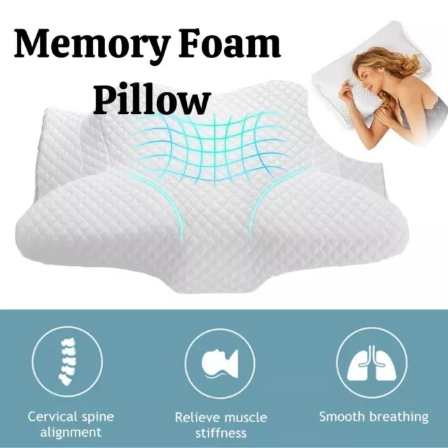 24'' Memory Foam Orthopedic Cervical Pillow Neck ＆Shoulder Pain Relief Soft·Good