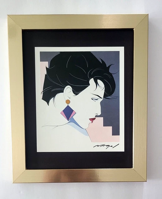 Patrick Nagel + Beautiful 1990'S Signed Pop Art Print + With New Frame Patrick Nagel + Beautiful 1990'S Signed Pop Art Print + With New Frame