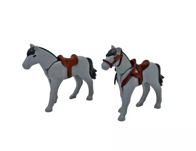 Playmobil Western 2 Pferde aus Postkutsche 4399 ACW Figur Ersatzteil Kutsche