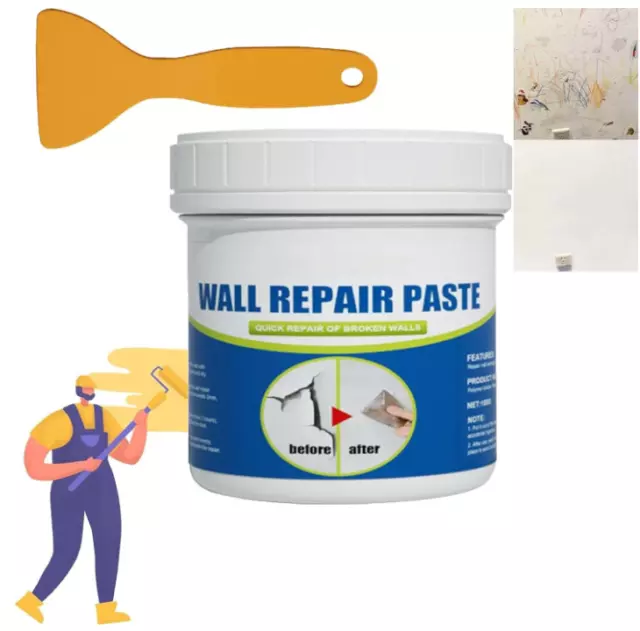Homezo Drywall Repair Kit, Wall Hole Filler Cracks Surface Repair Mending Agent