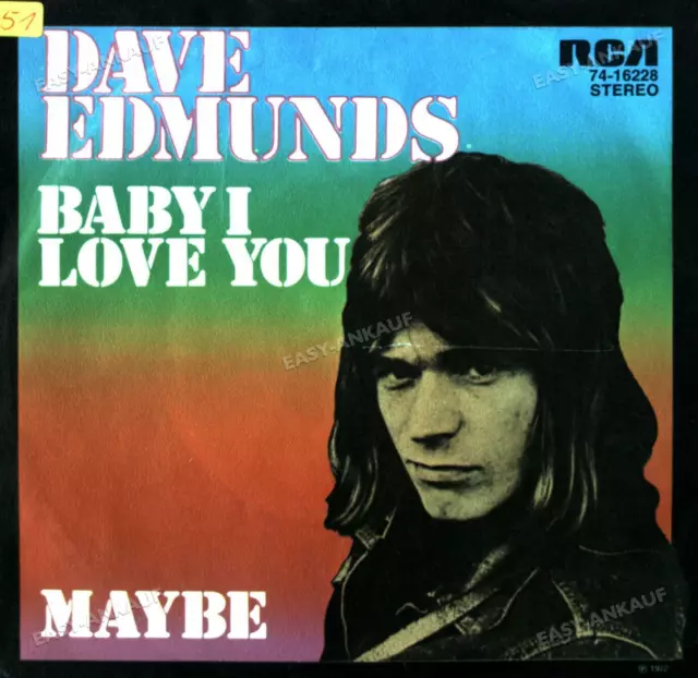 Dave Edmunds - Baby I Love You 7in 1972 (VG/VG) .