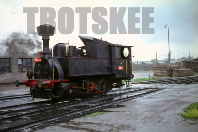 35mm Slide CSD Czechoslovakia Railways Steam Loco 300 619 Kolin c1966 Original