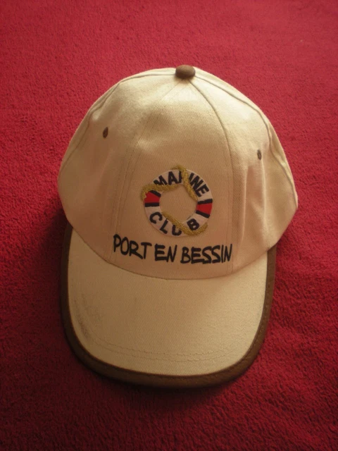Rare / Casquette - Port En Bessin : Marine Club Calvados Normandie France / Cap