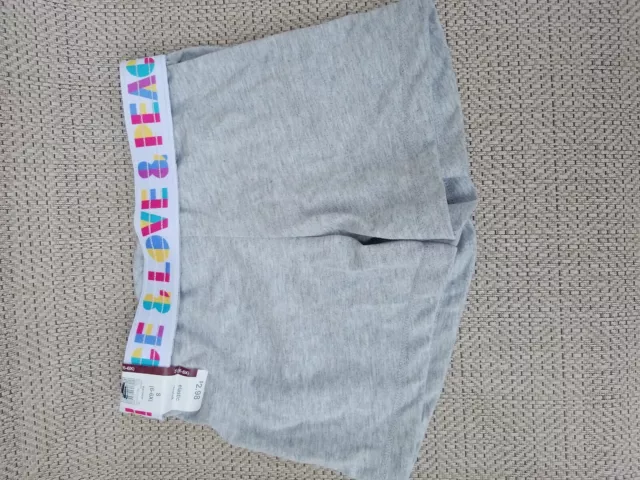 Girls Wonder Nation Play Shorts Grey Knit Size Small (6-6x)